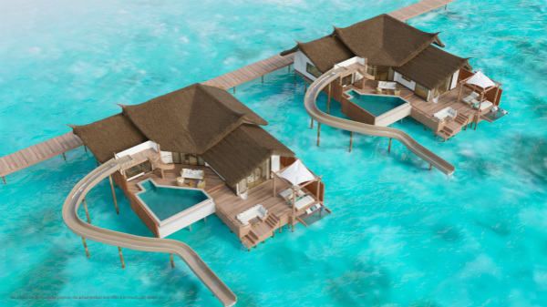 Infinity Pool Ocean Villa with Slide - Aerial View - illustration_meitu_1.jpg