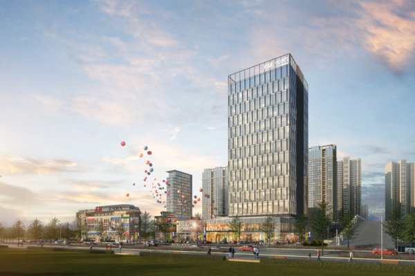麻城燕加隆福朋喜来登酒店外观(效果图) 麻城燕加隆福朋喜来登酒店外观(效果图)