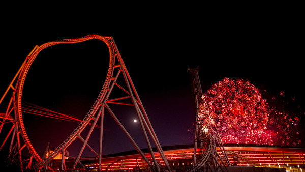 Fireworks show for Ferrari World Abu Dhabi’s 10th anniversary