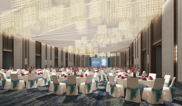 国投大宴会厅盐城万豪酒店拥有逾1,800平方米的会议及活动空间,可
