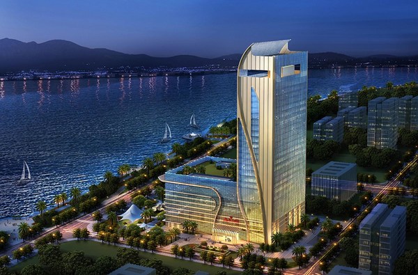 温州万豪酒店外观效果图 温州万豪酒店外观效果图