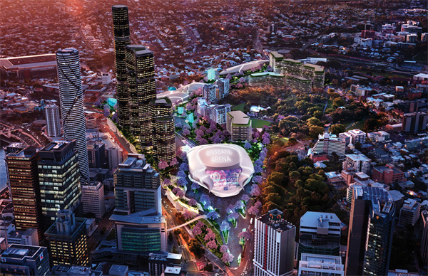 备受瞩目的全新奥运场馆Brisbane Arena（© brisbanedevelopment.com）.jpg