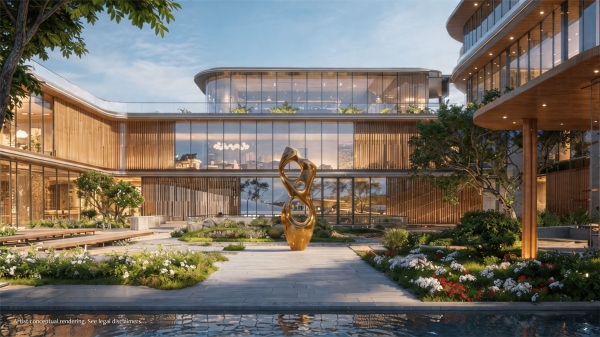 Anantara Miami Resort & Residences - amenity deck with sculpture -rendering版权所有 Gladstone Immersive_副本.jpg