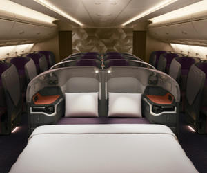 新加坡航空首架配备全新客舱产品的A380客机飞抵新加坡