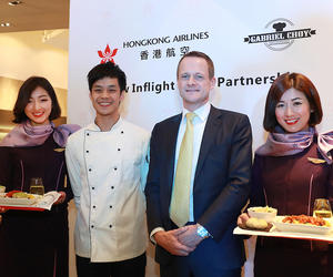 香港航空携手星级名厨蔡家富 呈献全新商务舱餐食