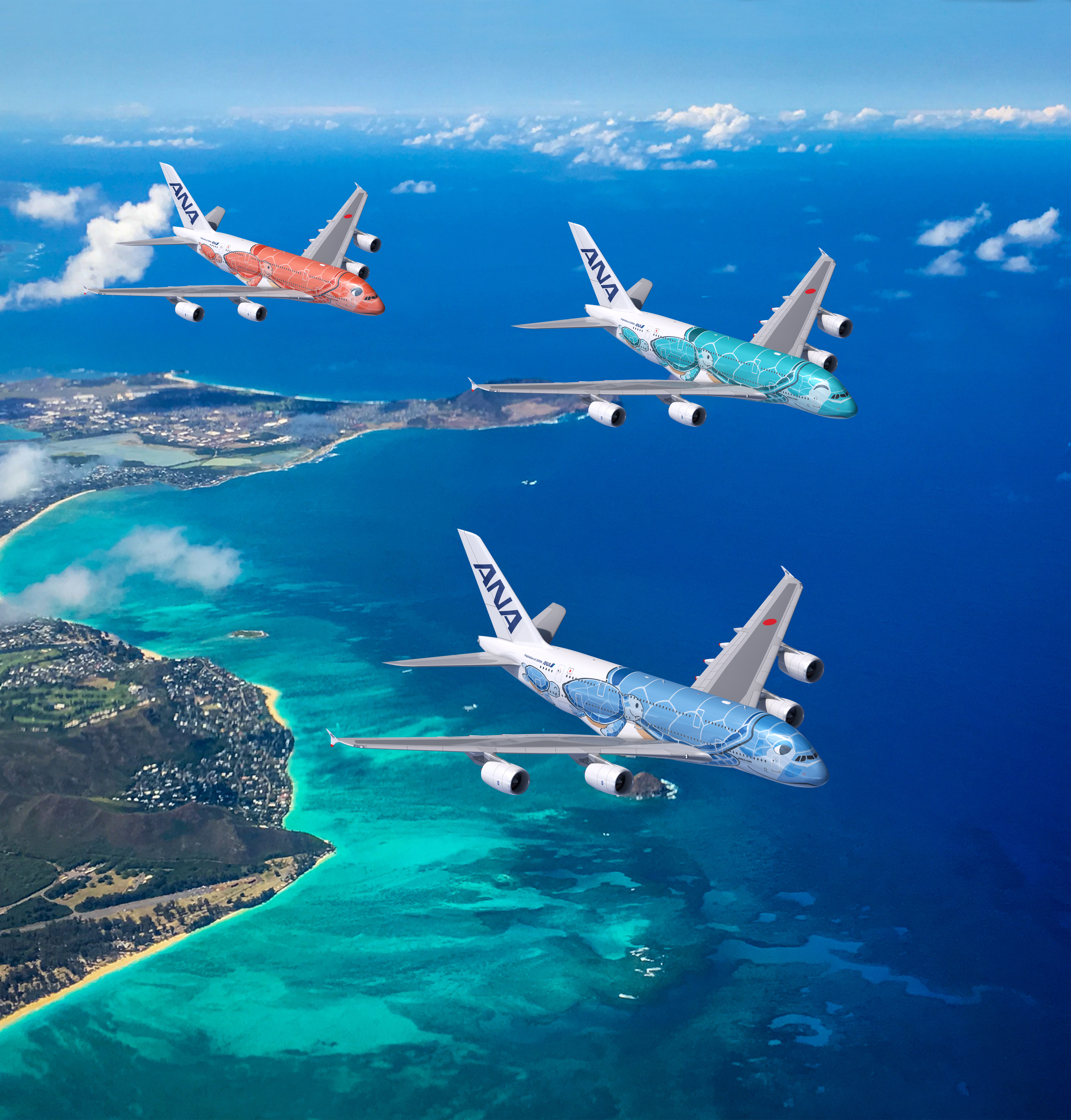 夏威夷携手全日空战略合作 A380海龟彩绘机提升中国游客旅途体验