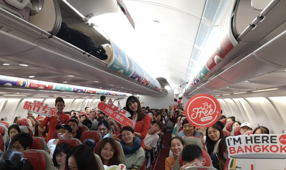 亚洲航空全新沈阳-曼谷直飞航线正式首航