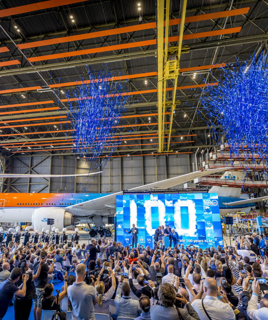 荷兰皇家航空公司100周年庆典倒计时100天活动
