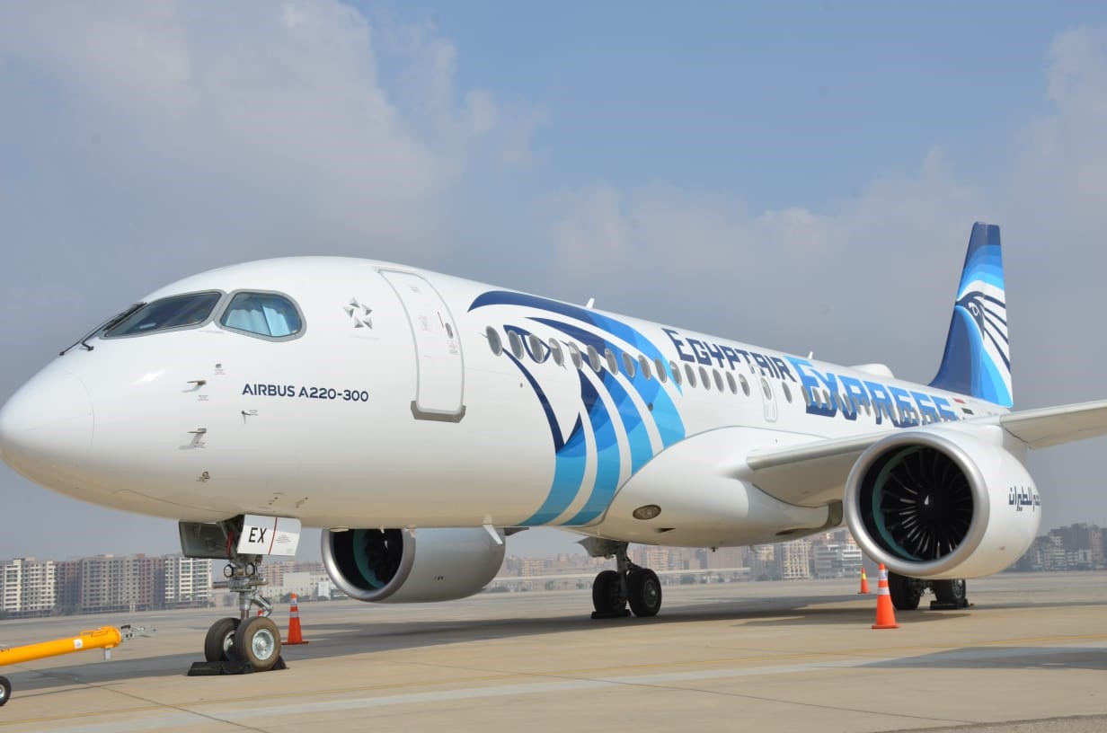 埃及航空接收首架空客A220-300飞机 成为中东及北非地区首家该机型运营商