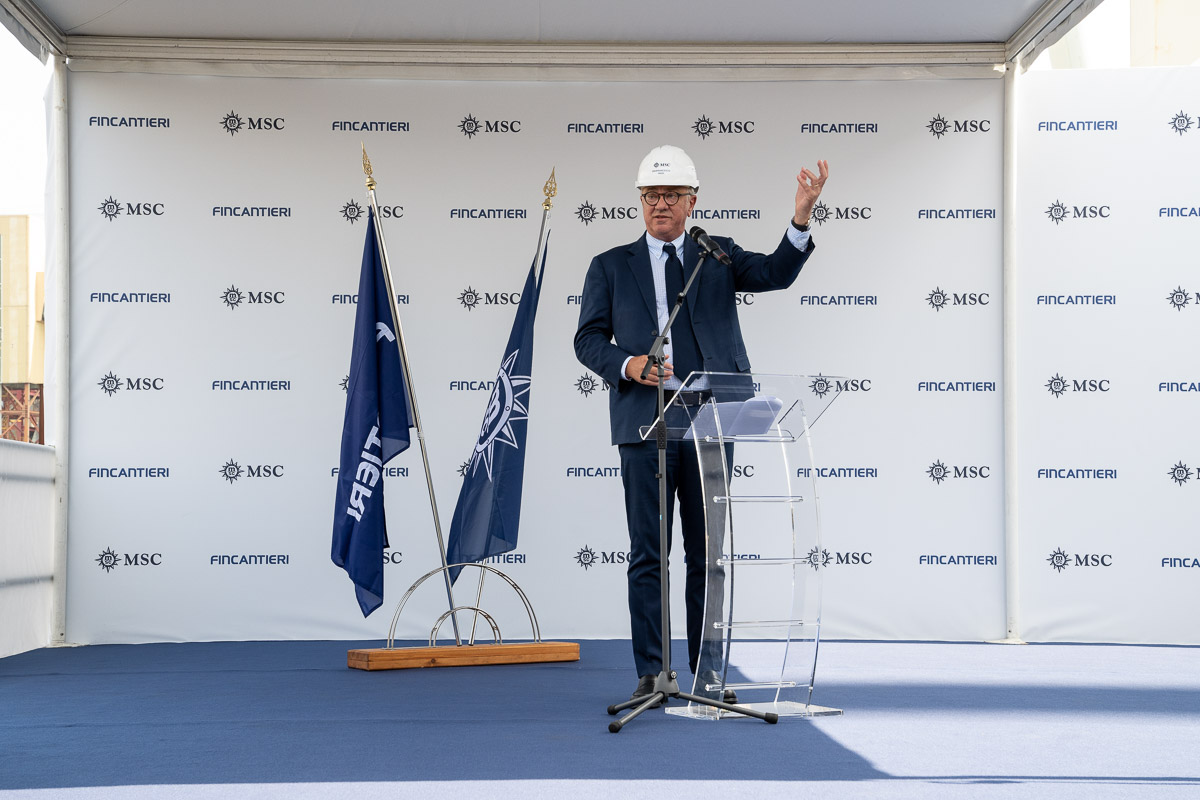 MSC地中海邮轮在芬坎蒂尼造船厂为舰队第二艘&ldquo;海岸线EVO&rdquo;级邮轮举办硬币仪式，并将其命名为&ldquo;MSC地中海海逸线号&rdquo;