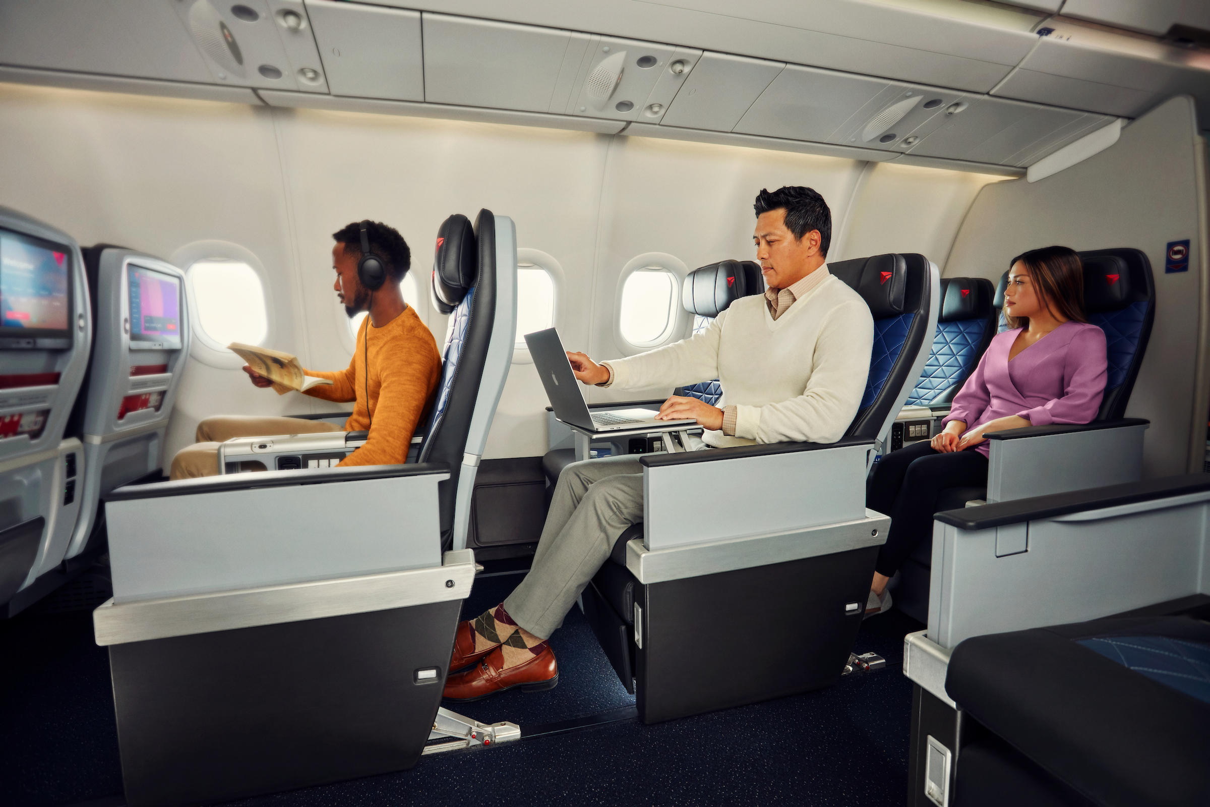 达美航空尊尚经济舱体验焕新，提供升级版机上用品及更多个性化服务