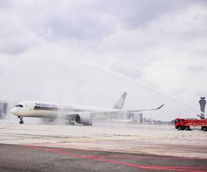 新加坡航空成都至新加坡客运航线顺利首航天府国际机场