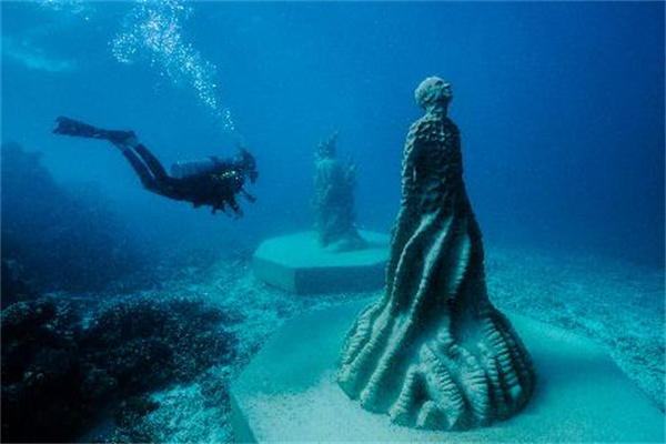 海洋科学家齐聚大堡礁庆祝水下艺术博物馆新展品入驻