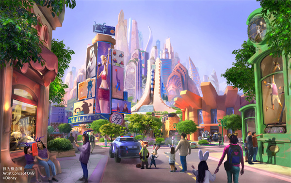 上海迪士尼度假区揭晓全球首个“疯狂动物城”主题园区创意亮点
