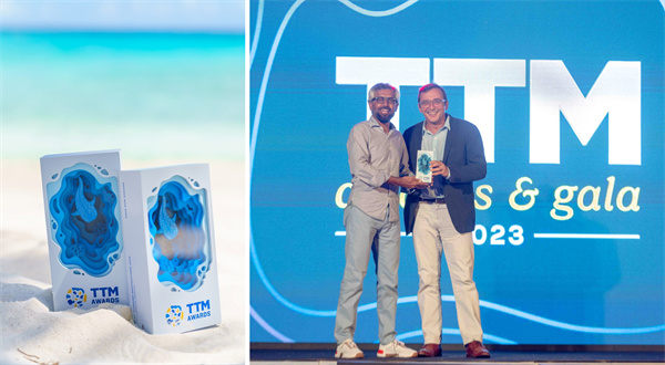 马尔代夫客丝路度假胜地喜获TTM大奖 “最佳MICE目的地”和“最佳婚礼目的地”殊荣