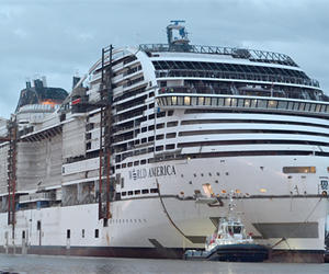 MSC地中海邮轮与法国大西洋船厂共庆“世界”级邮轮造船项目两大里程碑